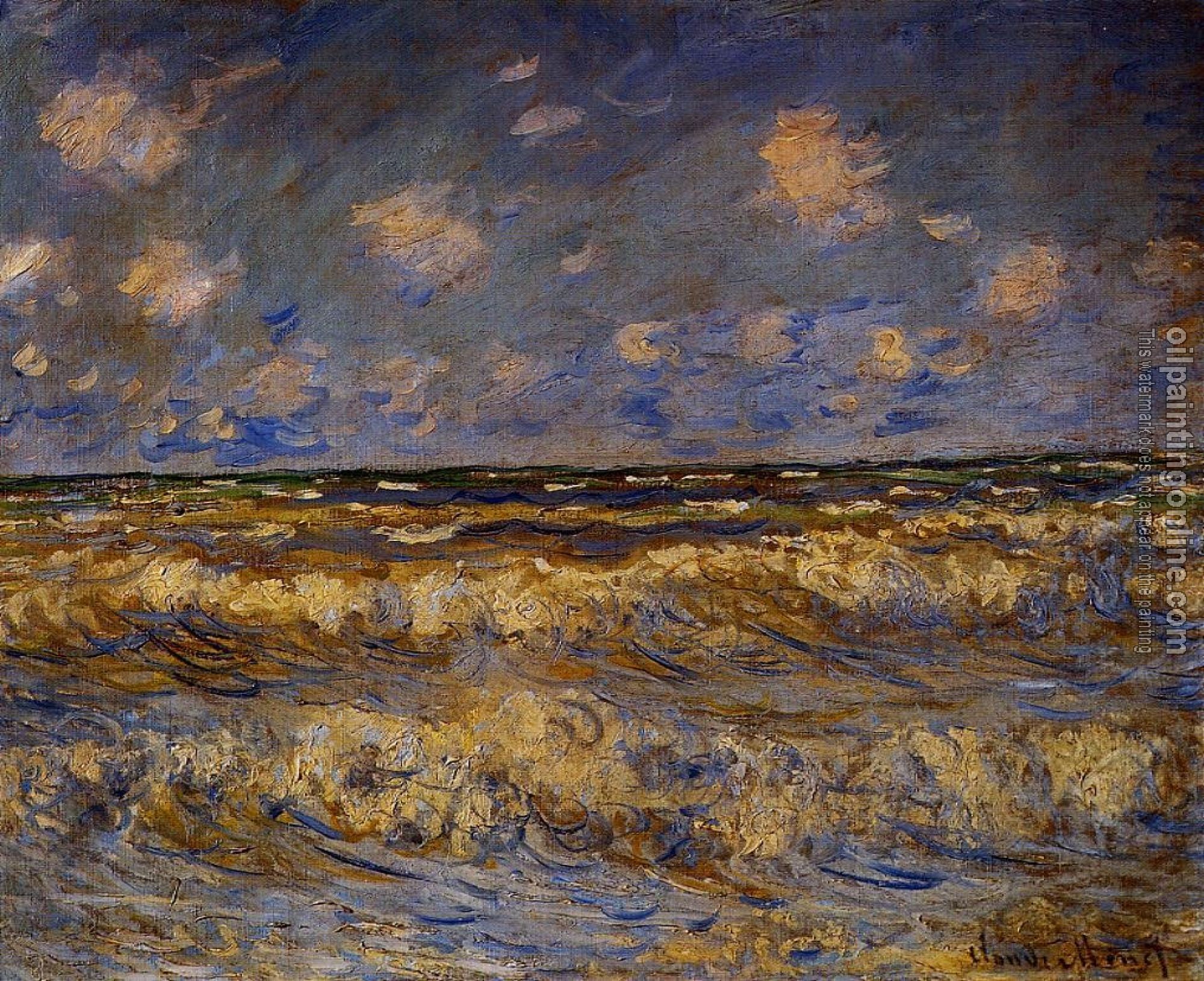 Monet, Claude Oscar - Rough Sea